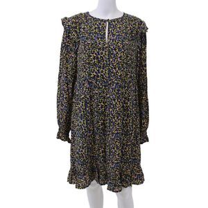 Scotch And Soda Womens Printed Peep Chest Long Sleeve Dress Multicolor Size L